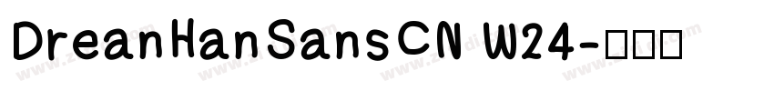 DreanHanSansCN W24字体转换